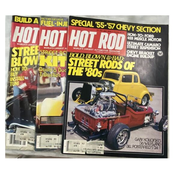 Vtg Lot 3 Hot Rod May June July 1979 Magazine Hemi Holley Horsepower Street - Picture 1 of 9